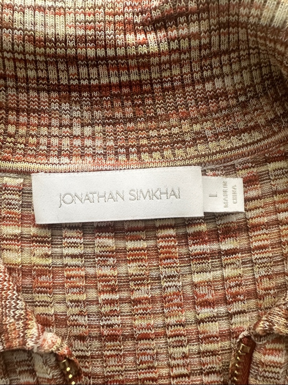Jonathan Simkhai Allyson Compact Space Dye Polo - Picture 9 of 10